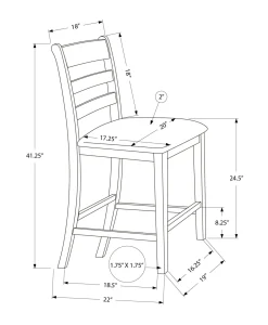 Chaises de salle à manger (boîte de 2) - Monarch