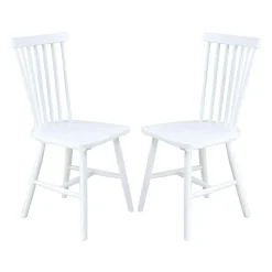 Chaises en bois (bte de 2) - blanc