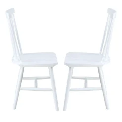 Chaises en bois (bte de 2) - blanc