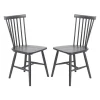 Chaises en bois (bte de 2) - noir