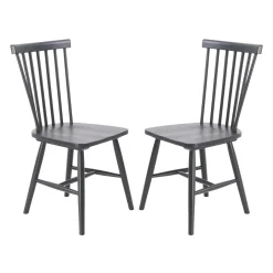 Chaises en bois (bte de 2) - noir