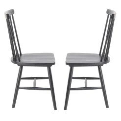 Chaises en bois (bte de 2) - noir