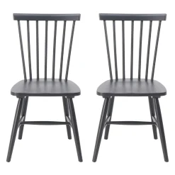 Chaises en bois (bte de 2) - noir