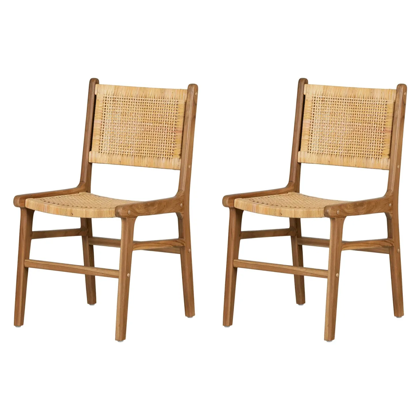 Chaises en cordage (bte de 2) - naturel