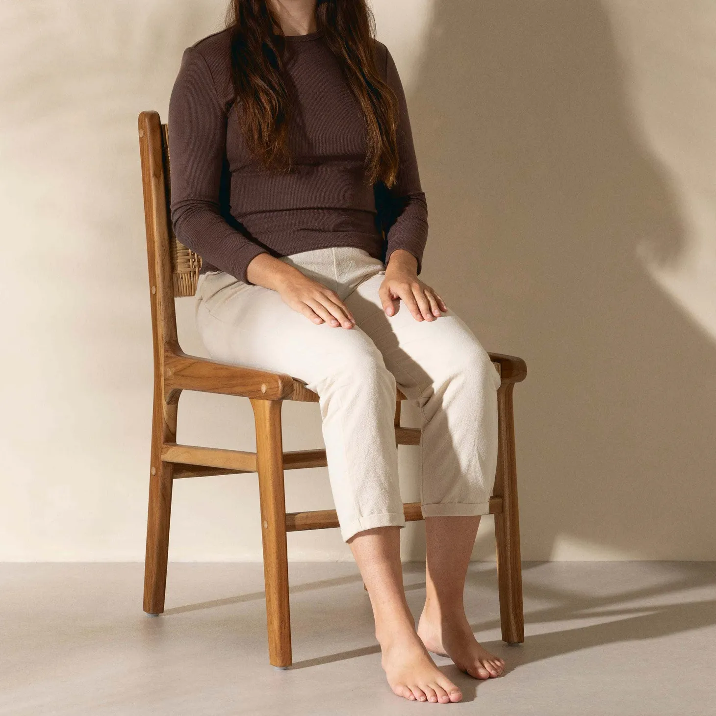 Chaises en cordage (bte de 2) - naturel