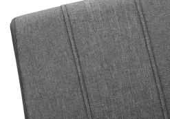 Chaises en tissu avec piètement chromé (bte de 2) - gris - Monarch