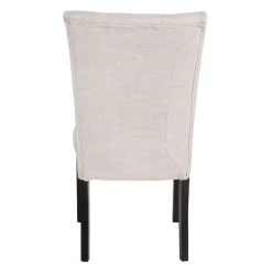 Chaises en tissu (bte de 2) - crème