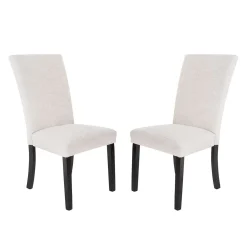 Chaises en tissu (bte de 2) - blanc
