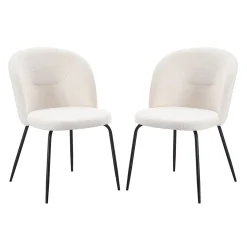 Chaises rembourrées (bte de 2) - crème