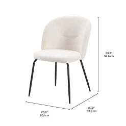 Chaises rembourrées (bte de 2) - crème