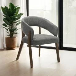 Chaises rembourrées (bte de 2) - gris
