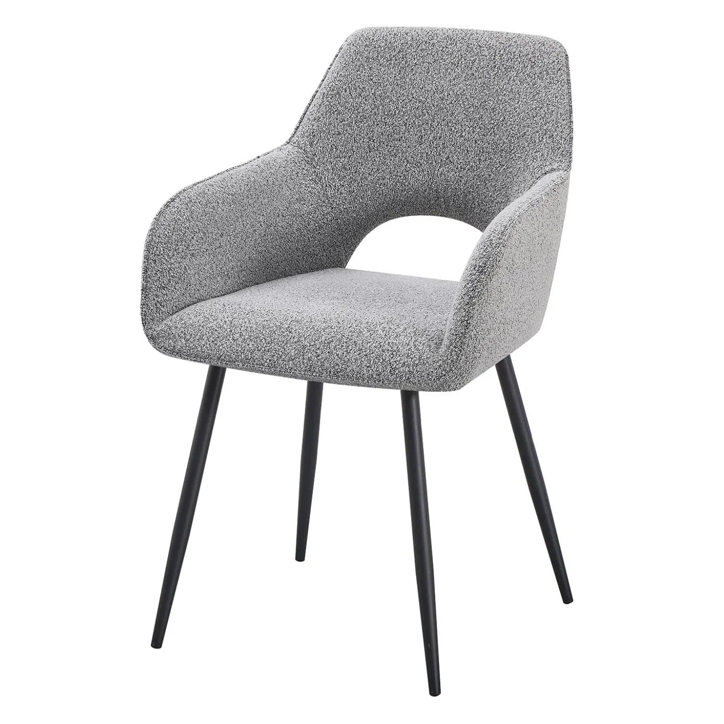 Chaises rembourrées (bte de 2) - gris