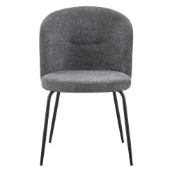 Chaises rembourrées (bte de 2) - gris
