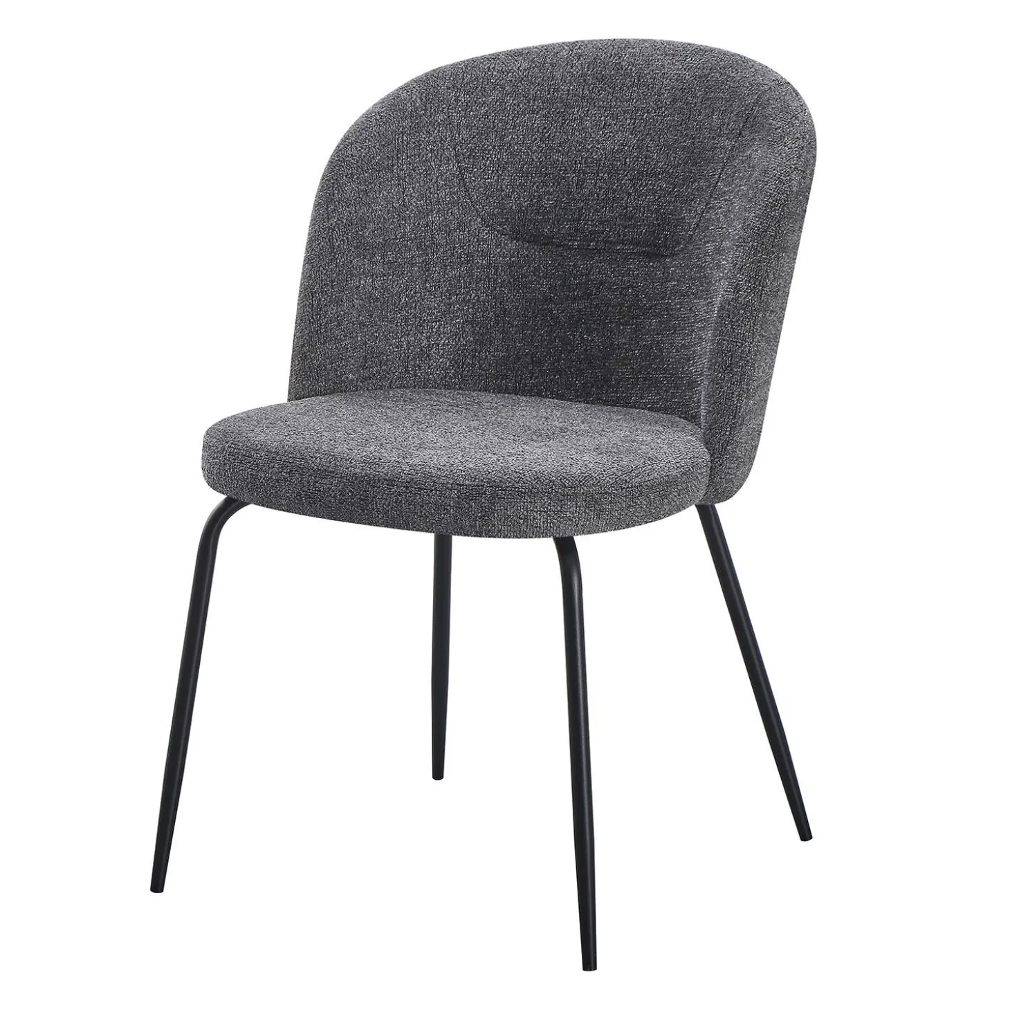 Chaises rembourrées (bte de 2) - gris