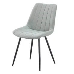 Chaises rembourrées (bte de 2) - gris