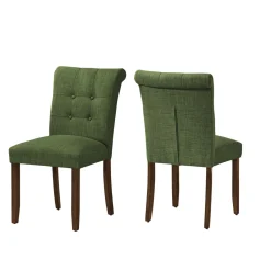 Chaises rembourrées (bte de 2) - vert - Monarch