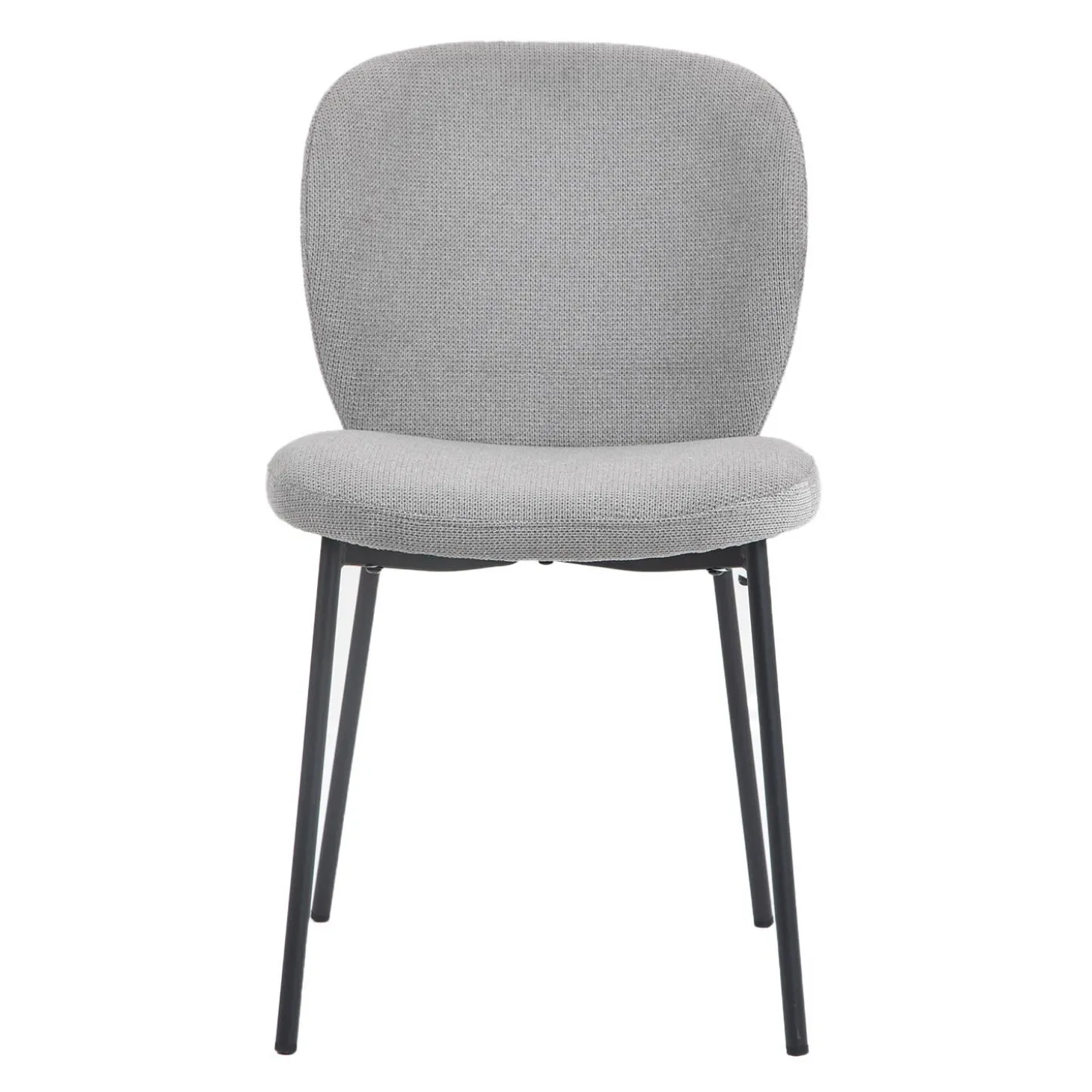 Chaises rembourrées (bte de 2) - gris