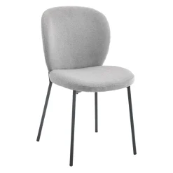Chaises rembourrées (bte de 2) - gris