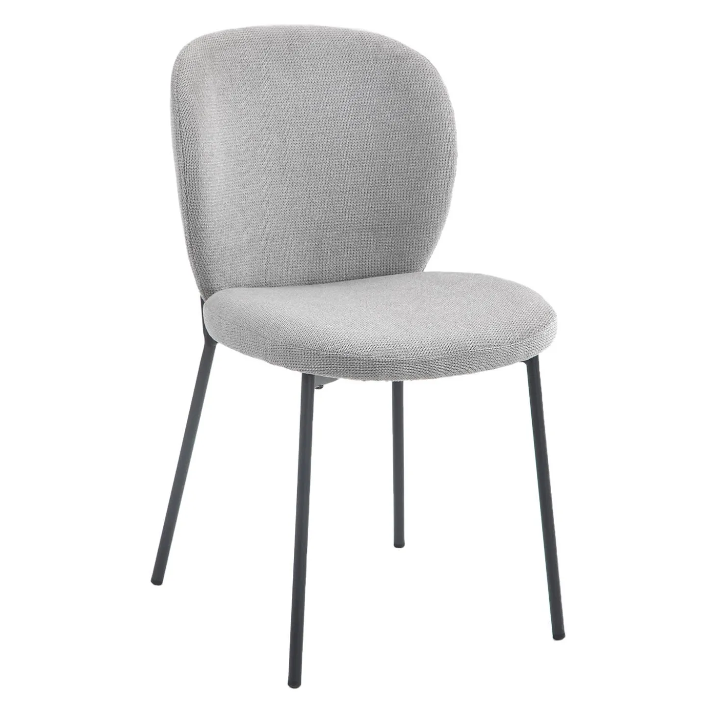 Chaises rembourrées (bte de 2) - gris