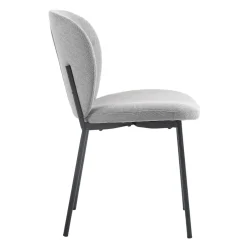 Chaises rembourrées (bte de 2) - gris