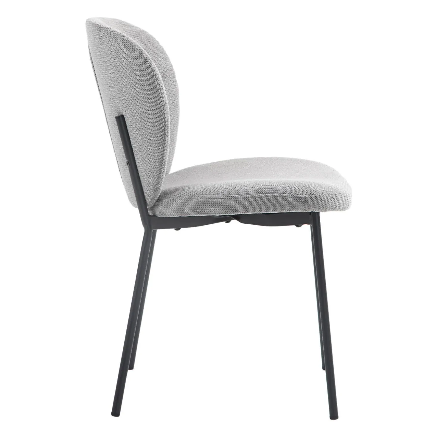 Chaises rembourrées (bte de 2) - gris