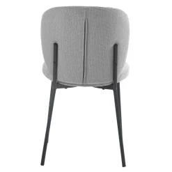Chaises rembourrées (bte de 2) - gris