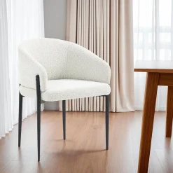 Chaises rembourrées (bte de 2) - blanc