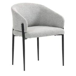 Chaises rembourrées (bte de 2) - gris