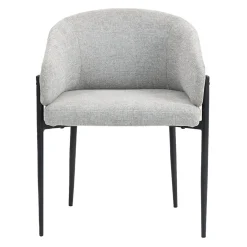 Chaises rembourrées (bte de 2) - gris