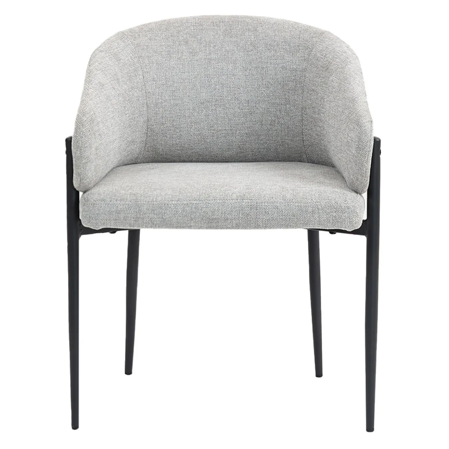 Chaises rembourrées (bte de 2) - gris