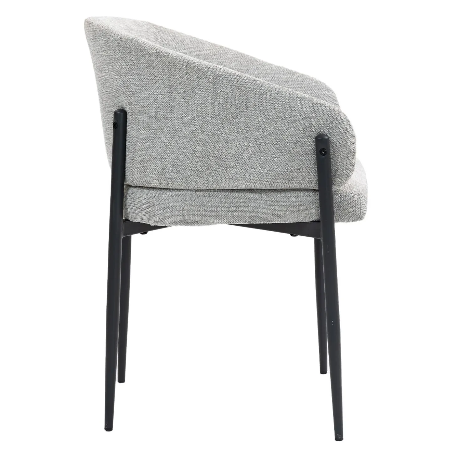 Chaises rembourrées (bte de 2) - gris