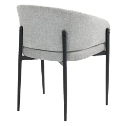 Chaises rembourrées (bte de 2) - gris