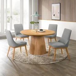 Chaises rembourrées (bte de 2) - gris