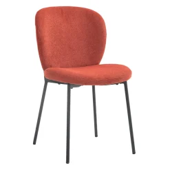 Chaises rembourrées (bte de 2) - rouge brique