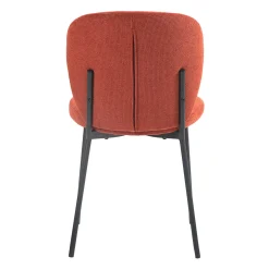 Chaises rembourrées (bte de 2) - rouge brique