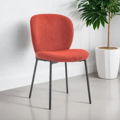 Chaises rembourrées (bte de 2) - rouge brique