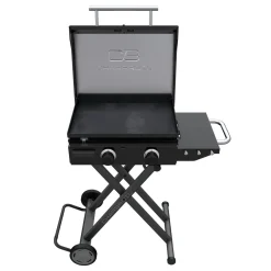 Charbroil Plancha portative au propane 22 po avec chariot pliant et 2 brûleurs - 24 000 BTU