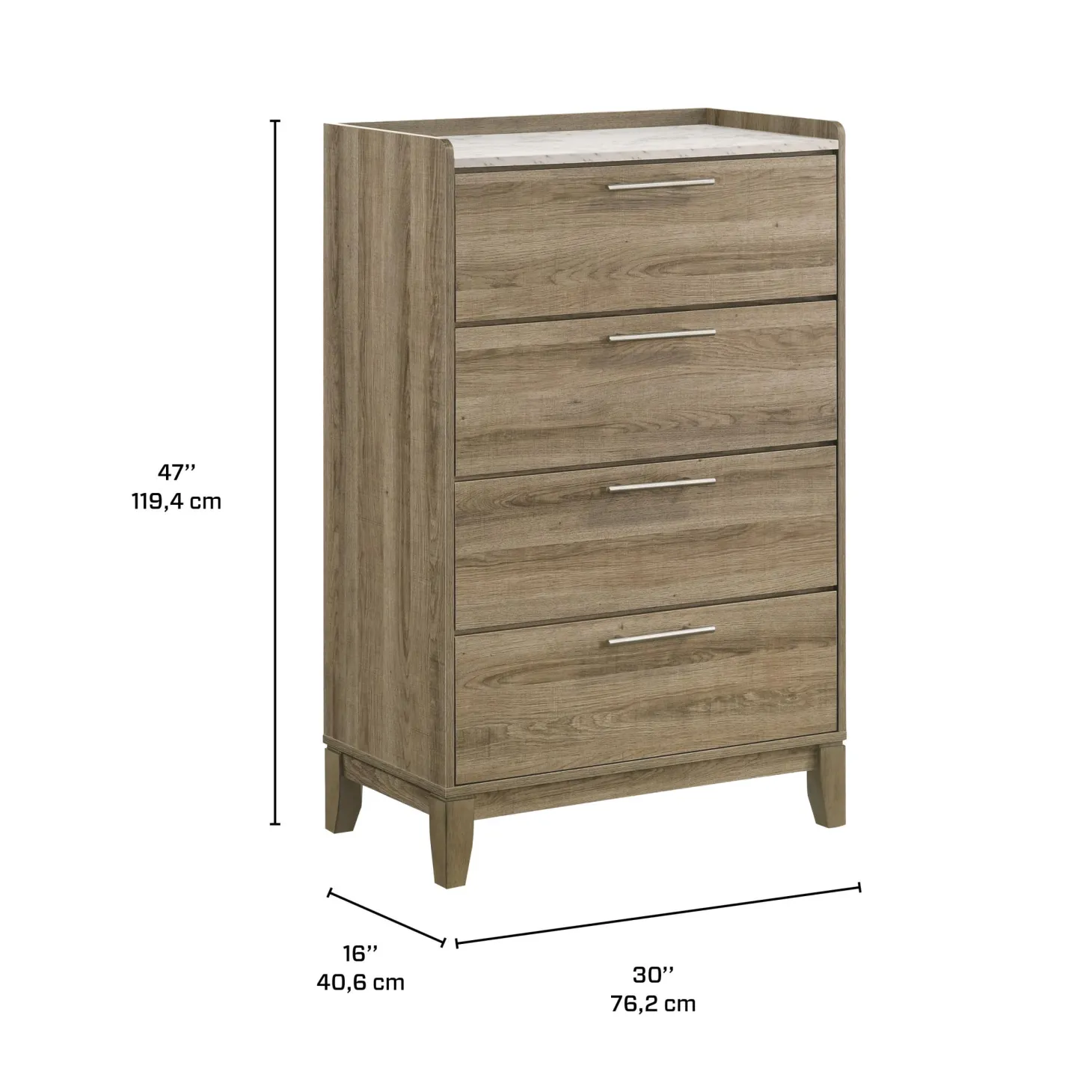 Chiffonnier à 4 tiroirs