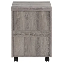 Classeur - 3 tiroirs, taupe foncé sur roulettes - Monarch