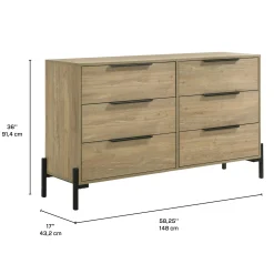 Commode à 6 tiroirs