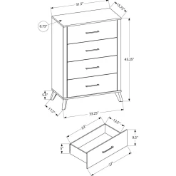 Commode 4 tiroirs
