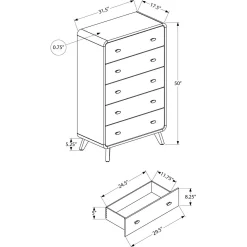 Commode 5 tiroirs