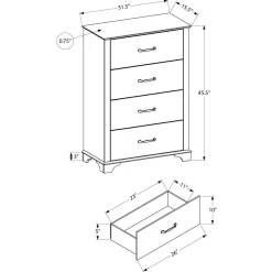 Commode 4 tiroirs