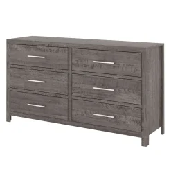 Commode 6 tiroirs - gris