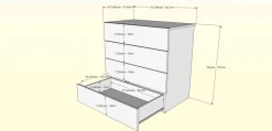 Commode 4 tiroirs - Nexera
