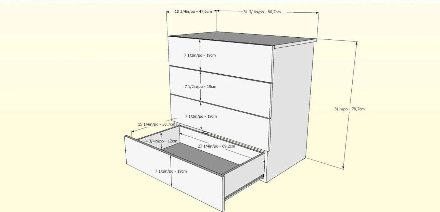 Commode 4 tiroirs - Nexera