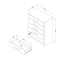 Commode 5 tiroirs - South Shore