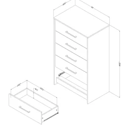 Commode 5 tiroirs - South Shore