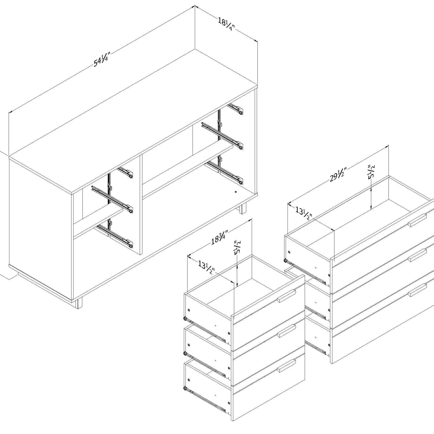 Commode 6 tiroirs - South Shore