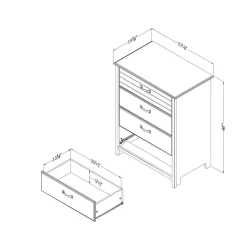 Commode 4 tiroirs - South Shore